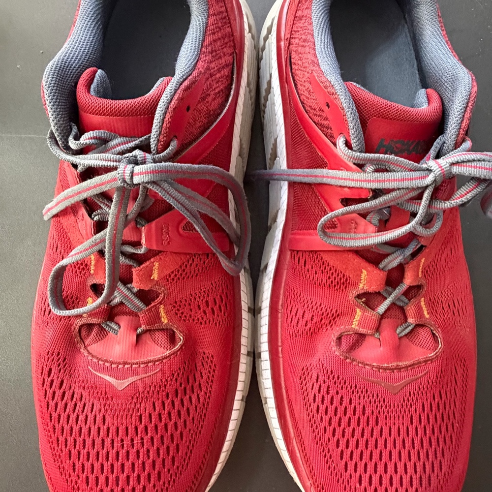 Hoka One One Gaviota 2 Men’s 14 Red Gray Running Shoes 1099629 RRDS